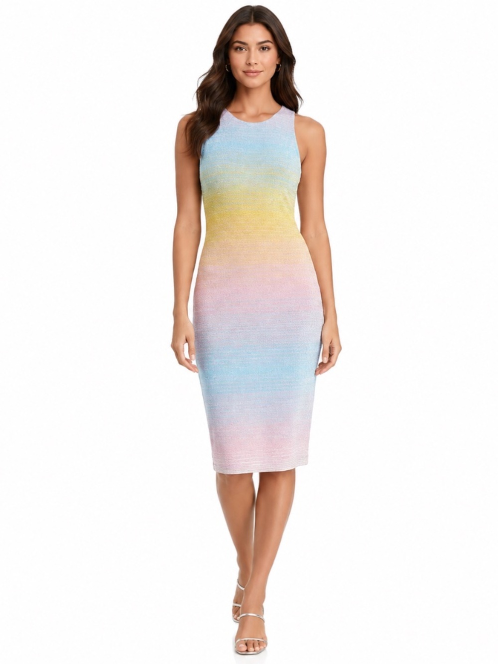 Black Halo - Hudson Ombré Striped Sheath Dress
